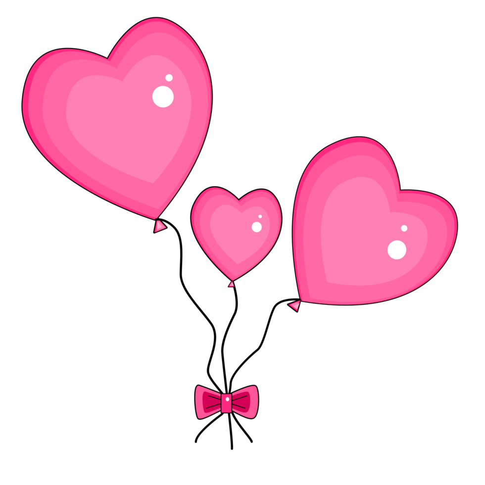 heart shaped balloons png