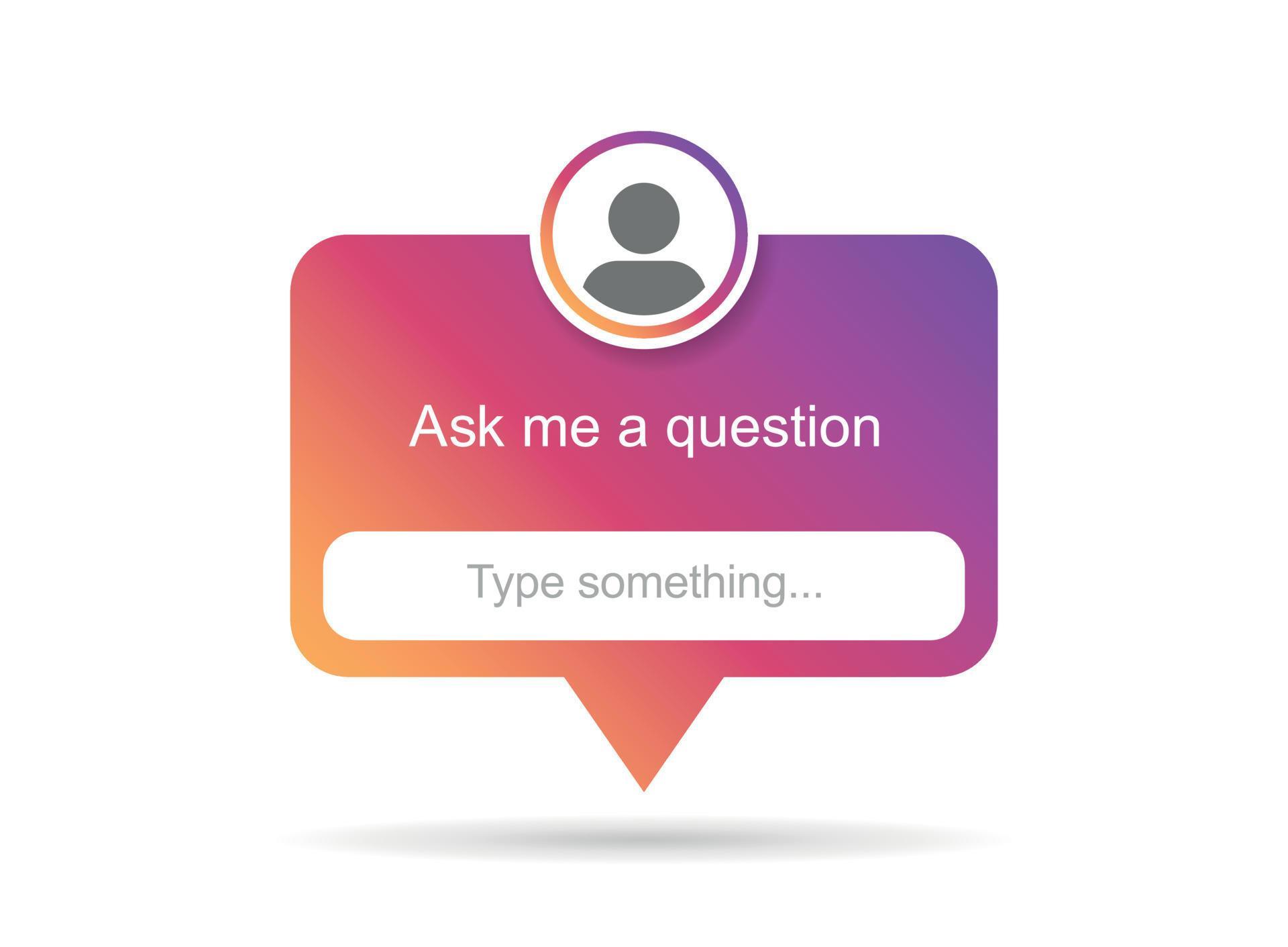 Ask me a question icon in flat style. Faq vector illustration on ...