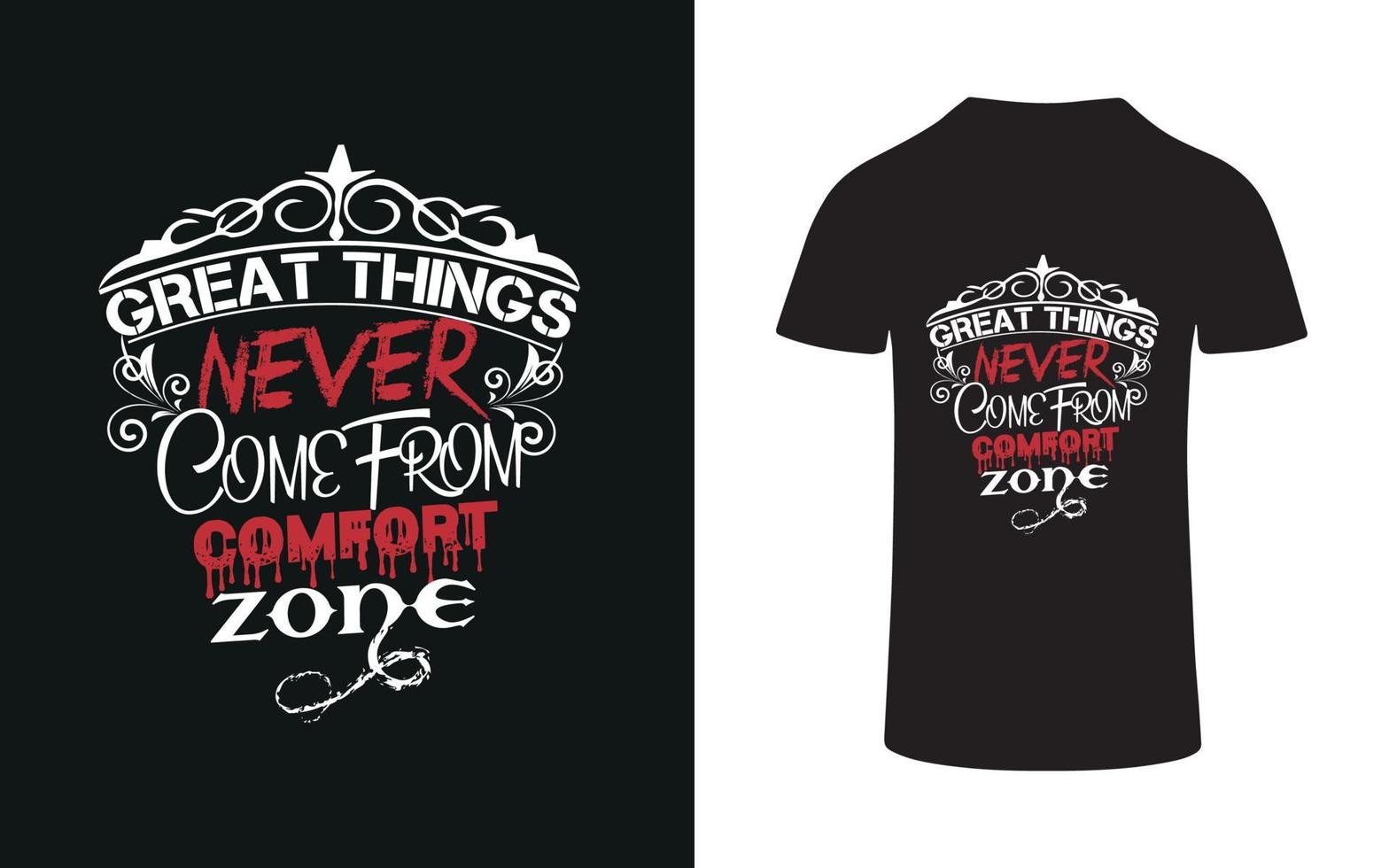 Inspirational and motivational lettering t-shirt design vector