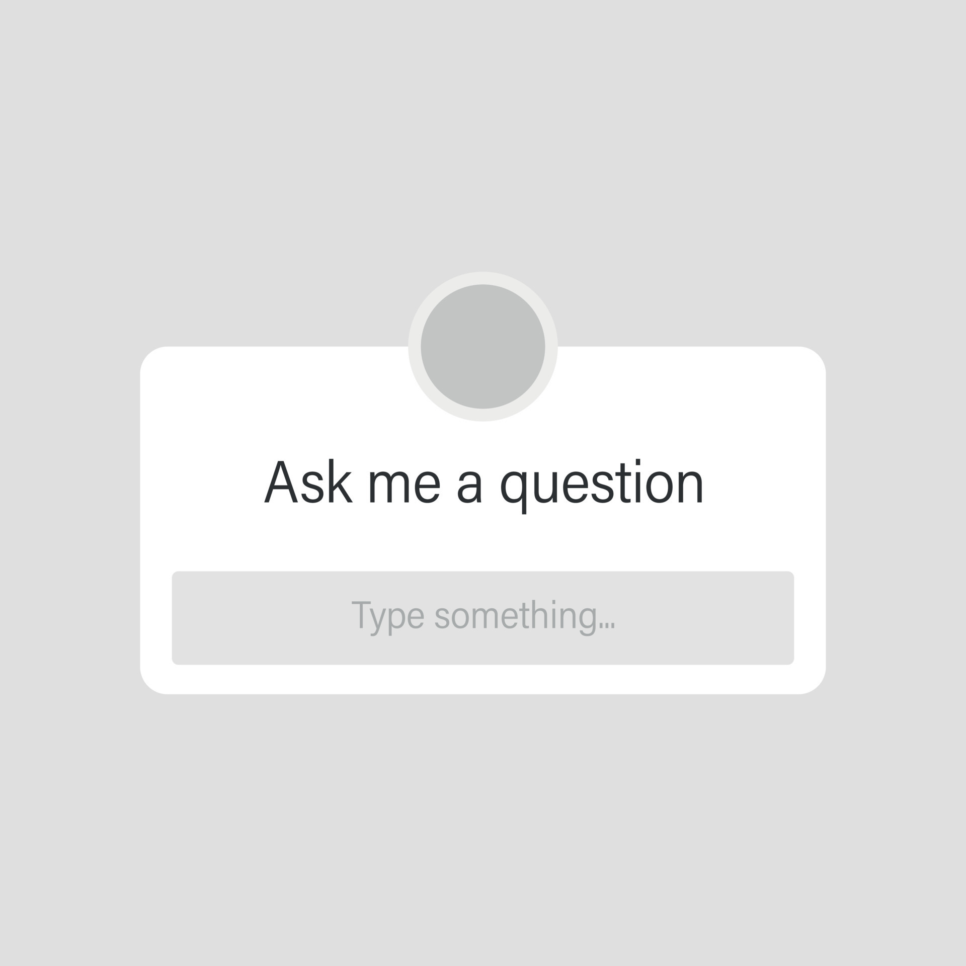 Ask me a question icon in flat style. Faq vector illustration on ...