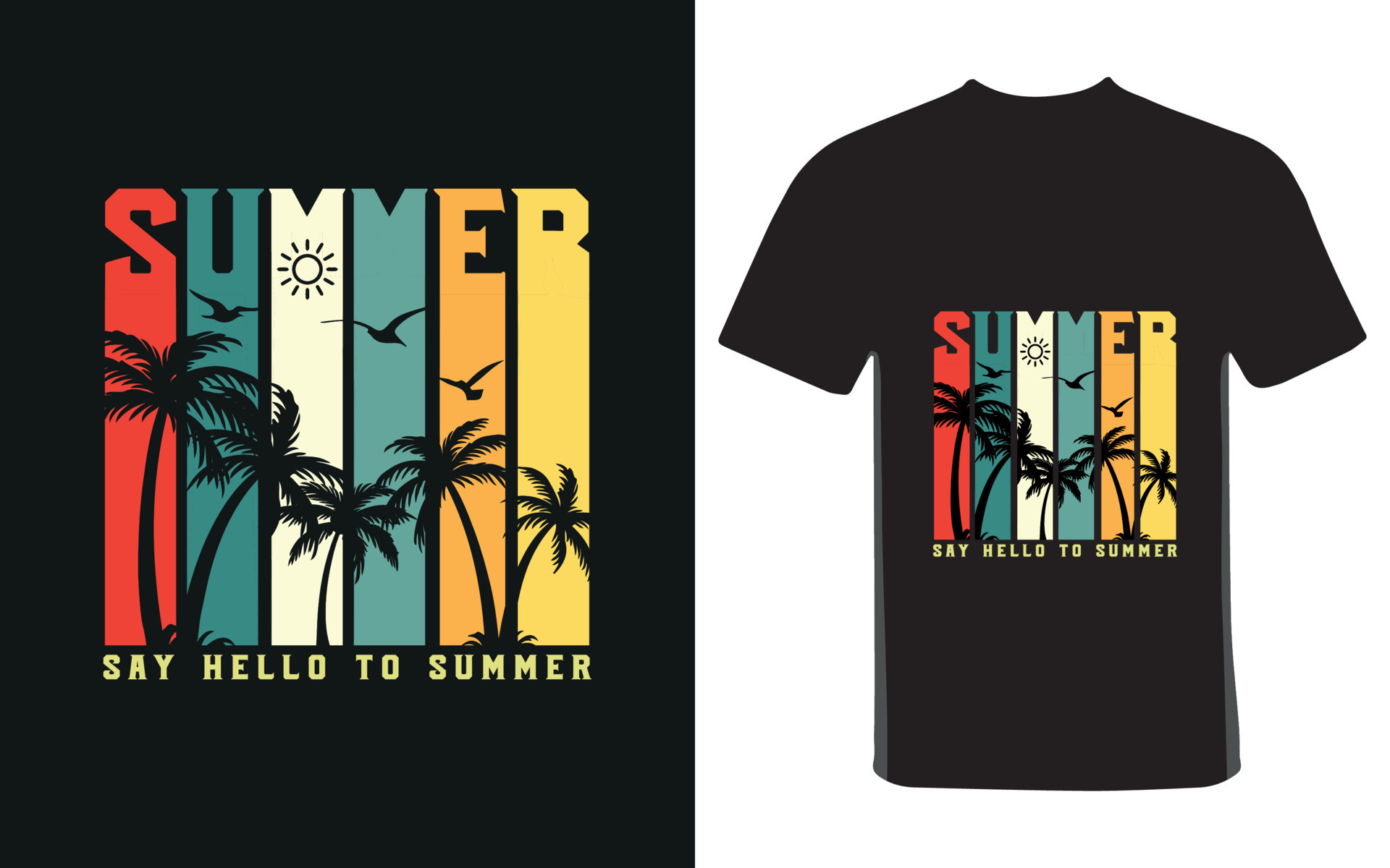 Aesthetic retro summer t-shirt design 18765931 Vector Art at Vecteezy