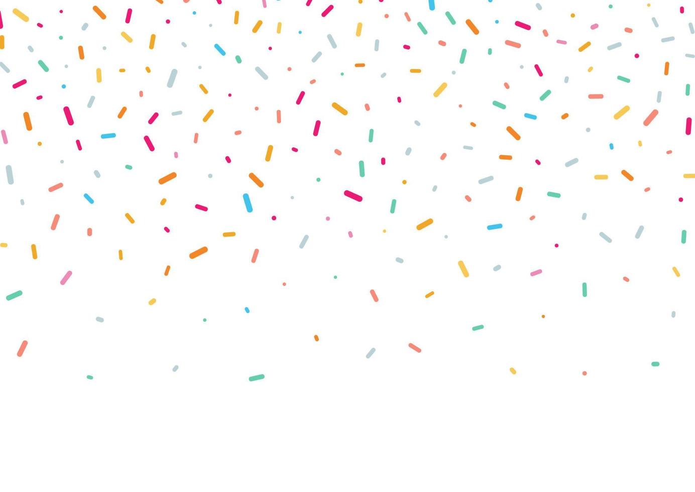 colourful confetti background design vector