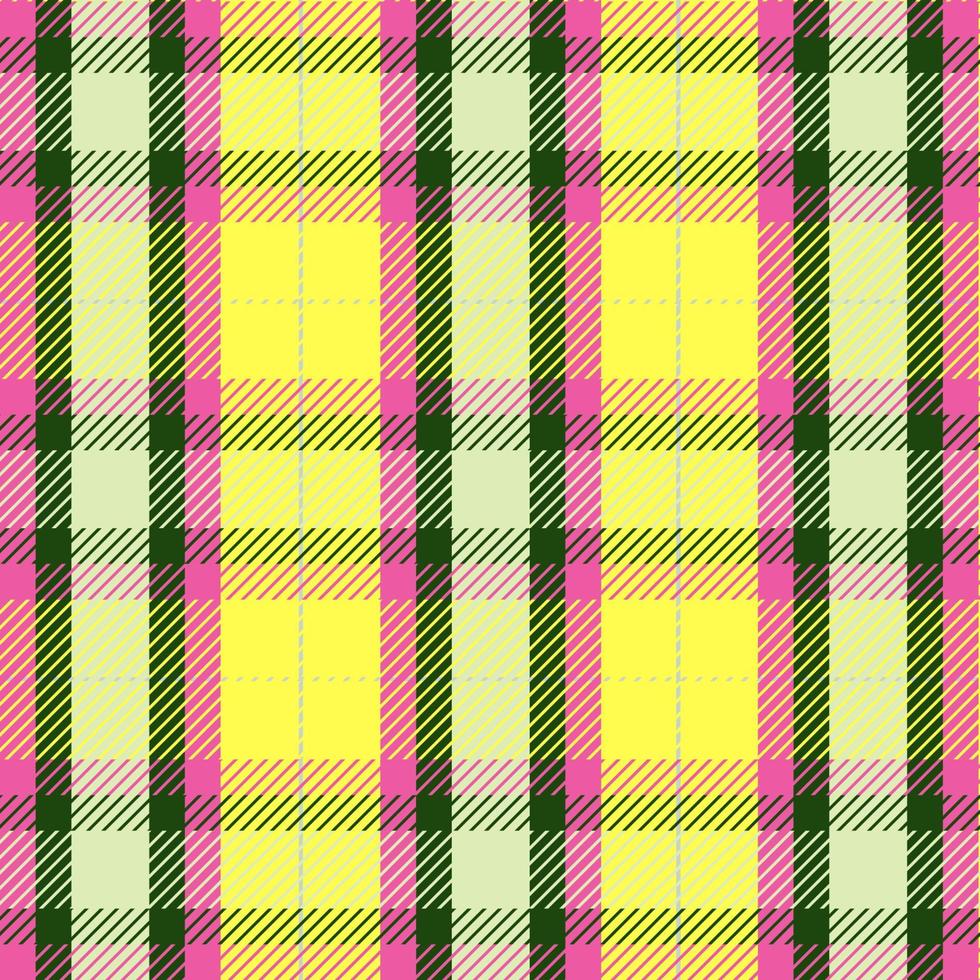 brightly coloured plaid style pattern background vector