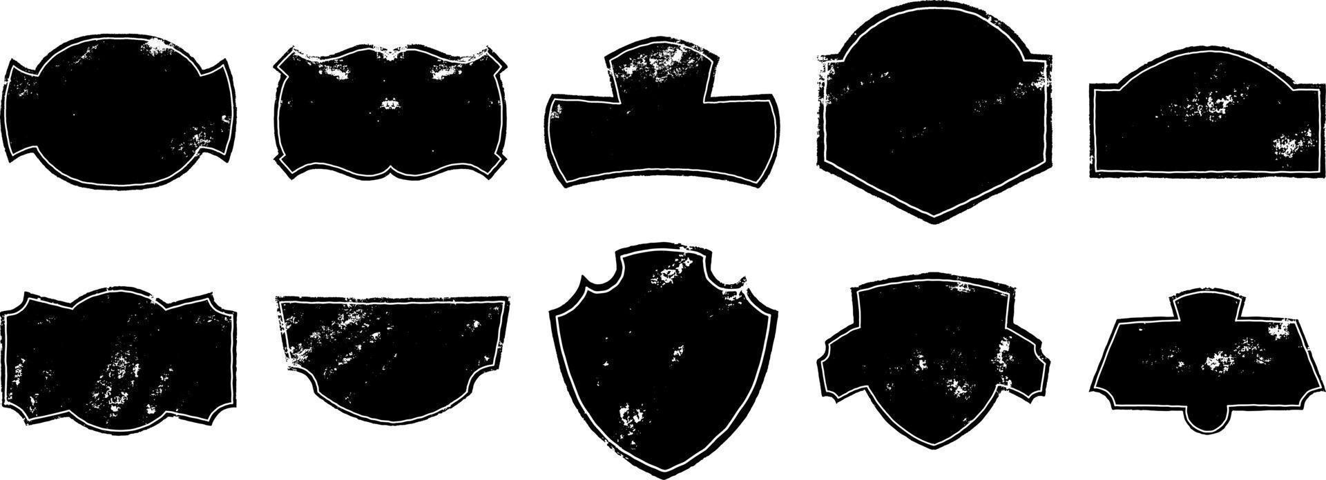 insignia de la vendimia del grunge vector