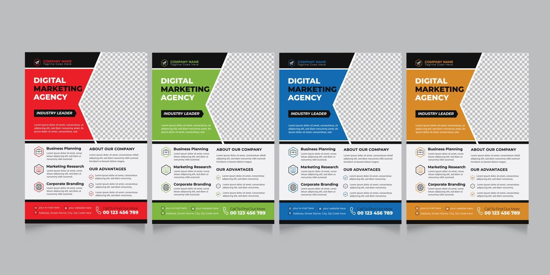 Business Flyer Design Template vector