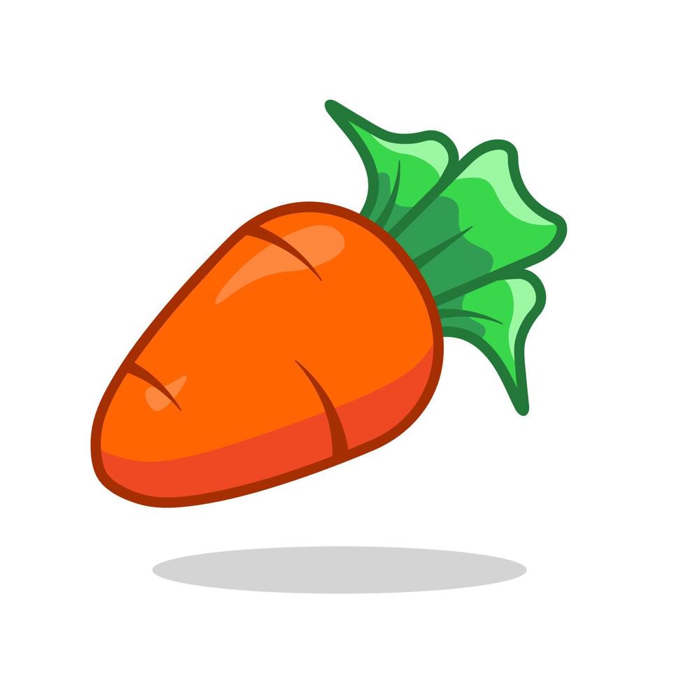 Fresh ripe carrot vector illustration design