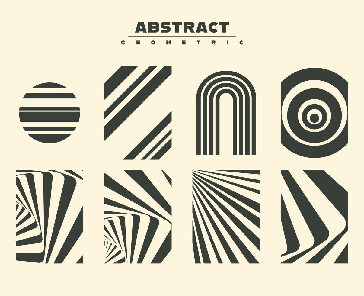 formas abstractas geométricas para folletos, carteles, portadas de folletos, fondo, papel tapiz, tipografía u otros productos de impresión. ilustración vectorial vector