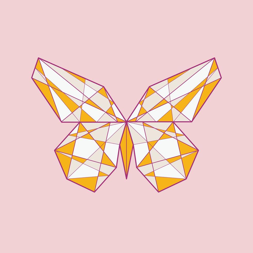 ilustración de mariposa gráfico vectorial de mariposa colorida vector