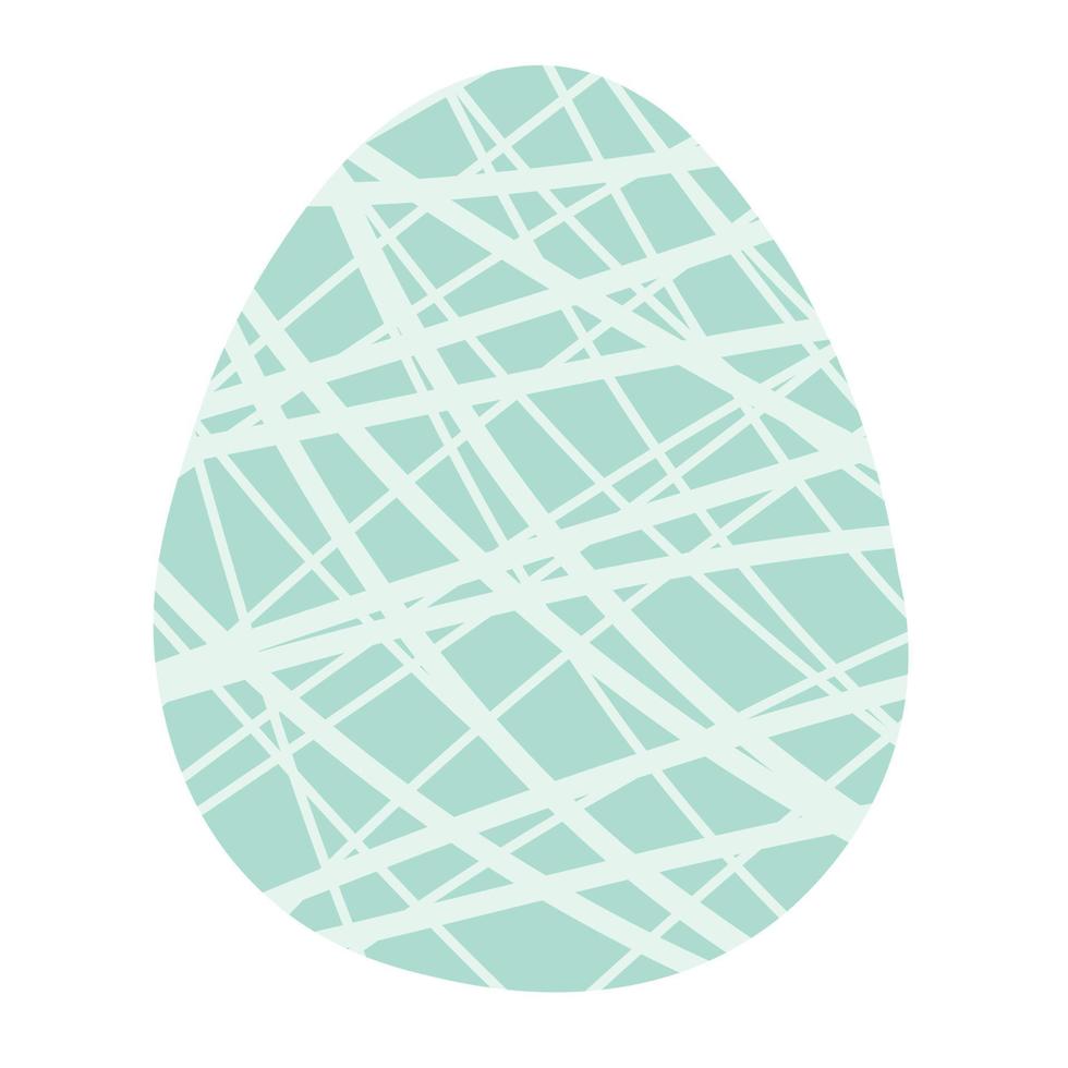 doodle flat clipart easter colored egg vector