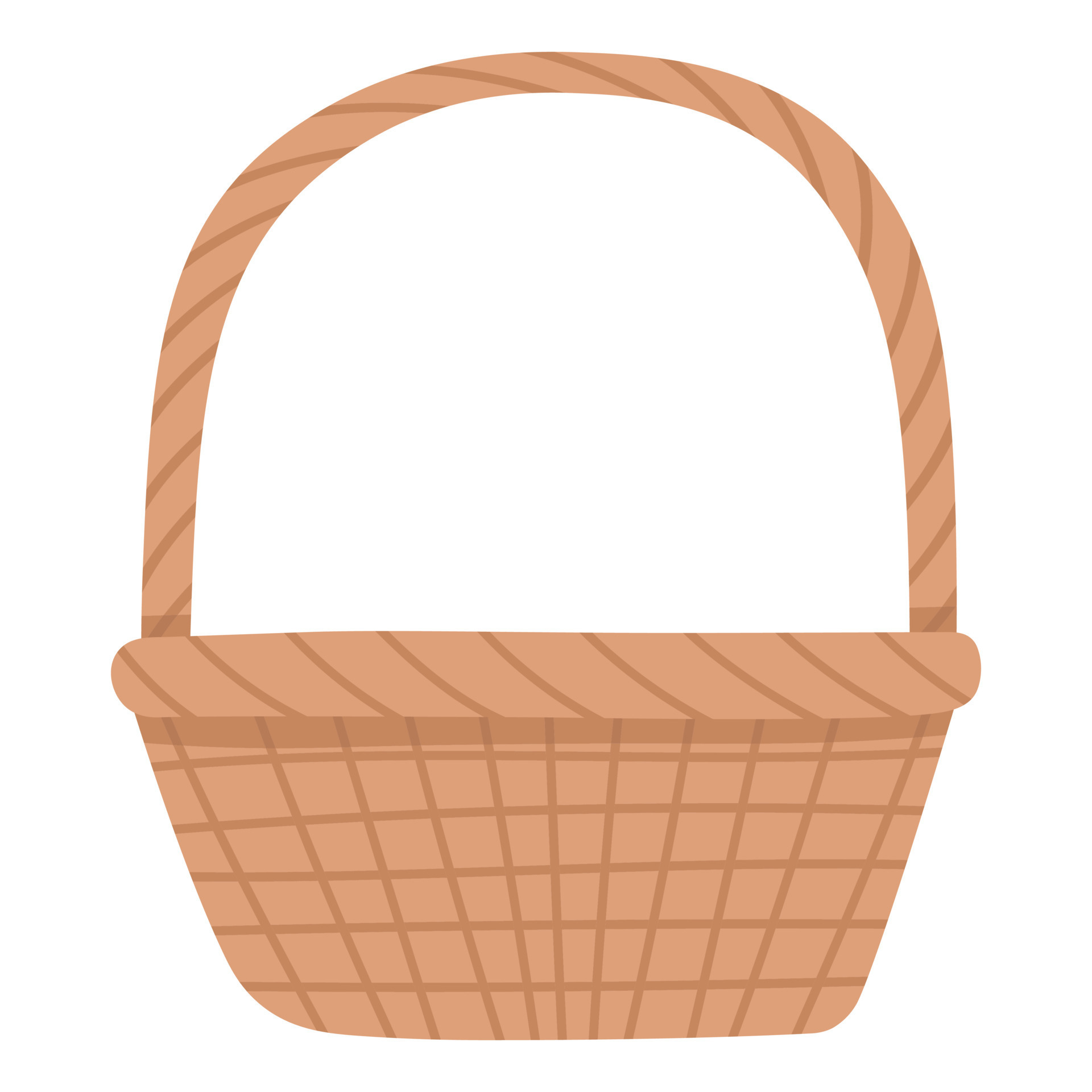 doodle flat clipart wicker basket 18767734 Vector Art at Vecteezy