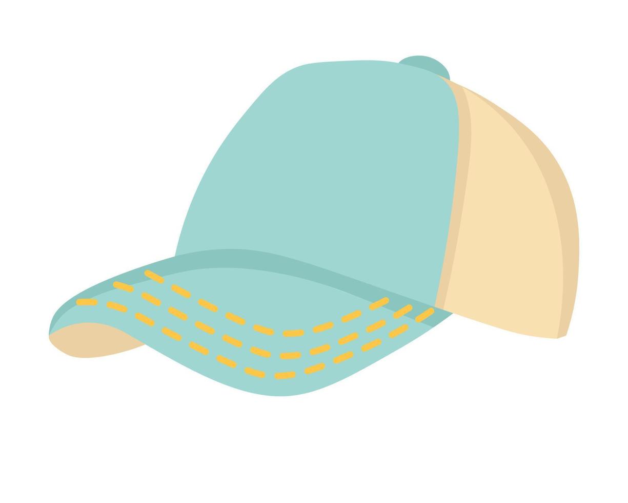 Doodle clipart. Hat of a vacationer, tourist. All objects are repainted. vector