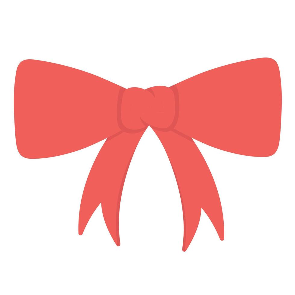 Doodle flat clipart bright satin ribbon bow 18767874 Vector Art at Vecteezy