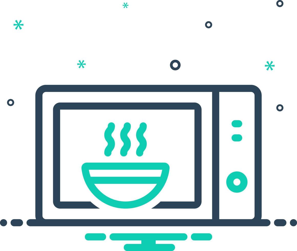 mix icon for bake vector