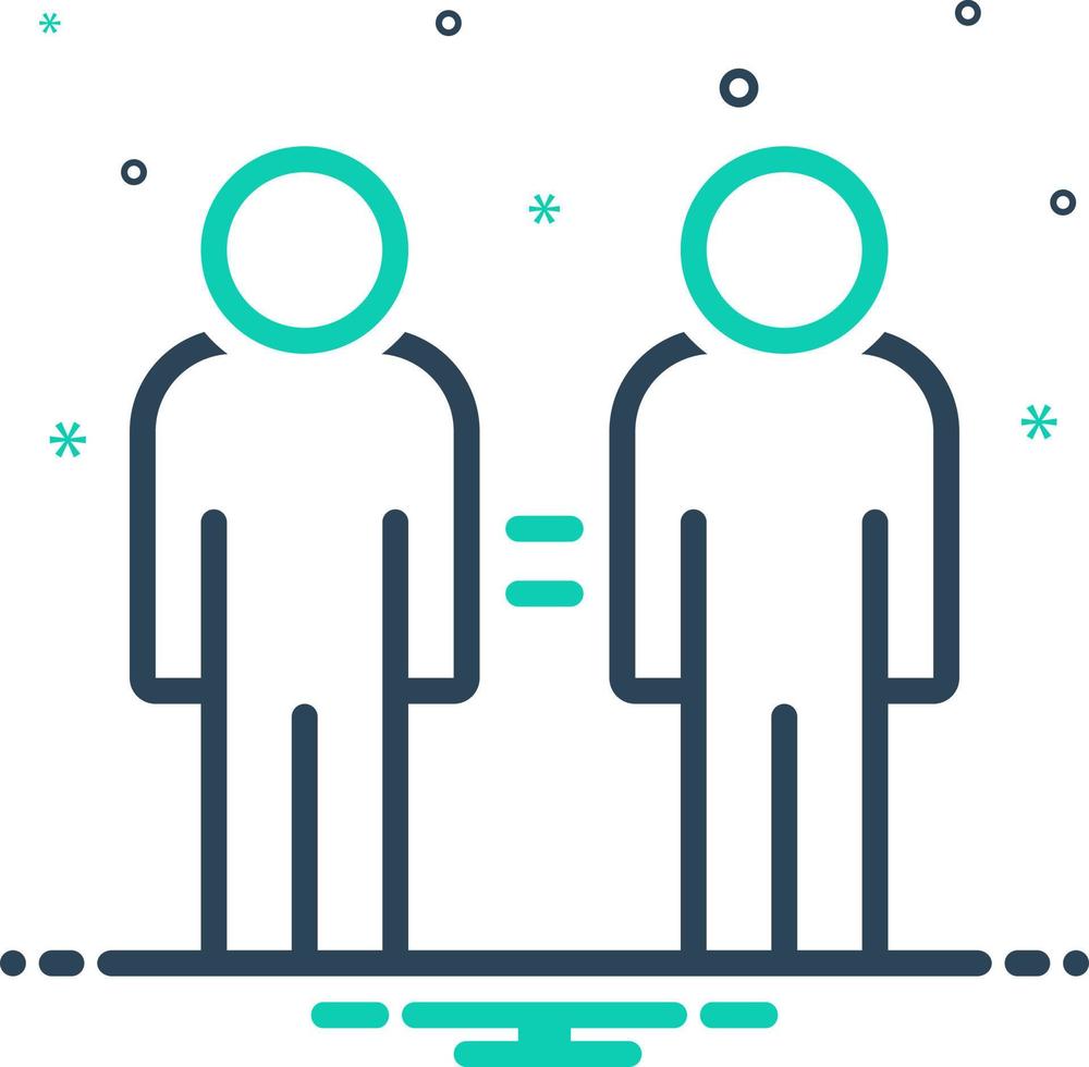 mix icon for same vector