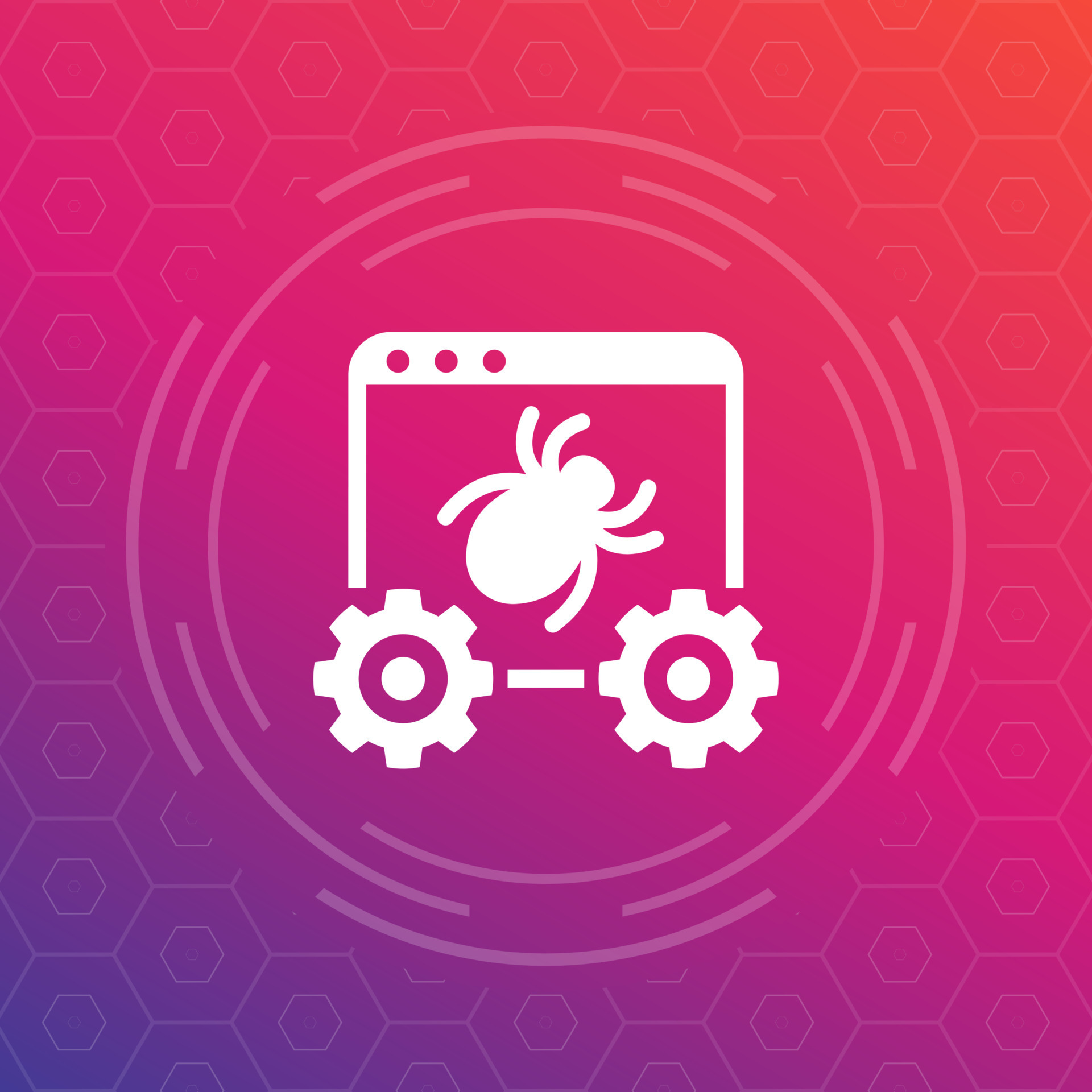 Debugging, searching for bugs icon 18768418 Vector Art at Vecteezy