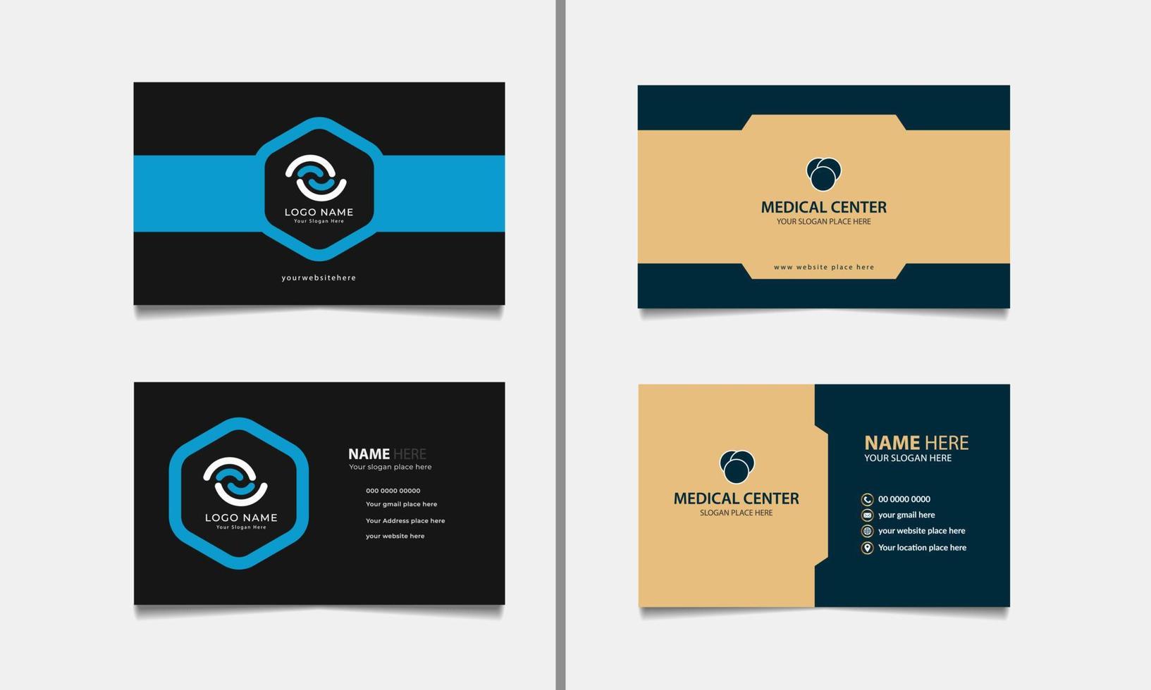 Vector Modern and Clean Business Card Template design