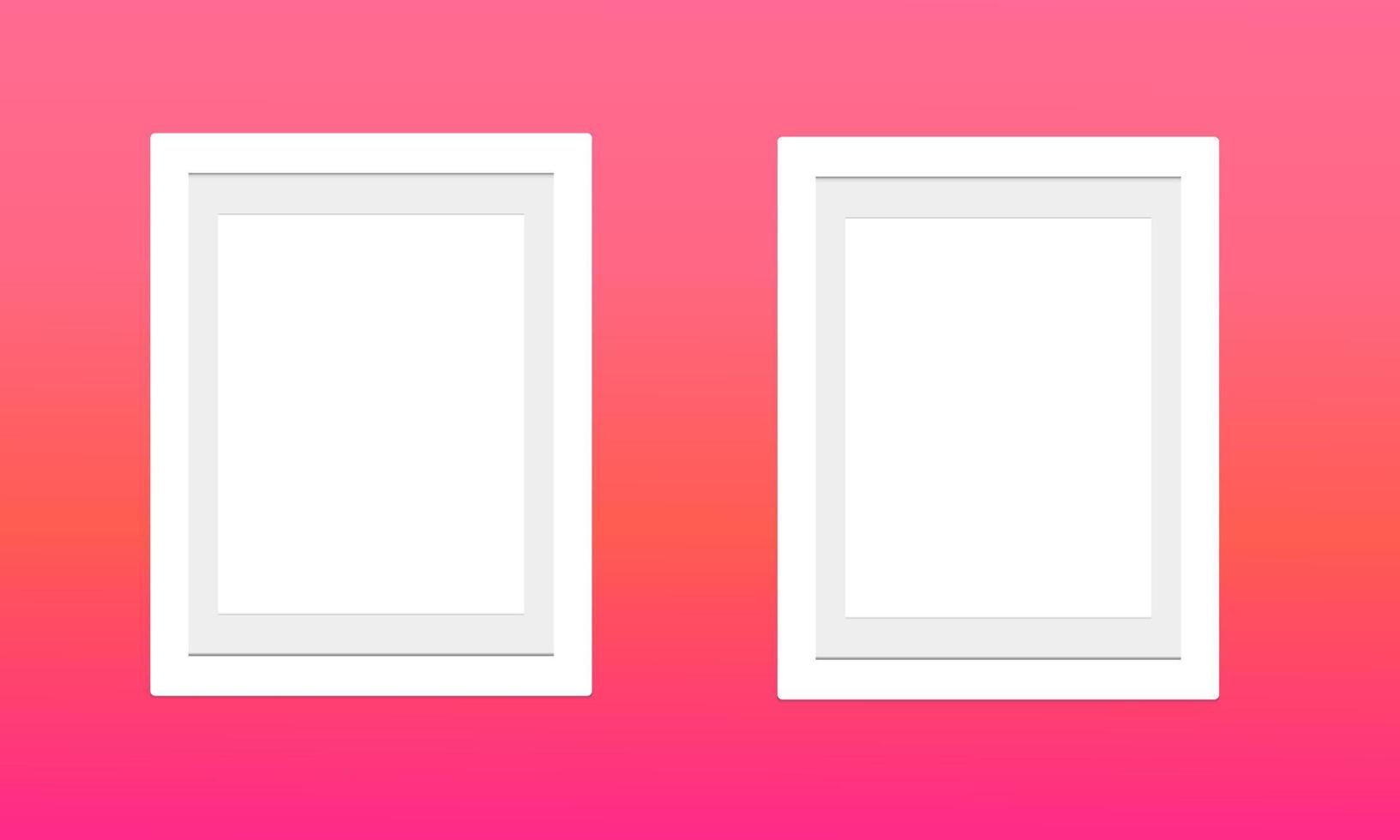 vector illustration mockup frame for fptp, pictures, designs, design products