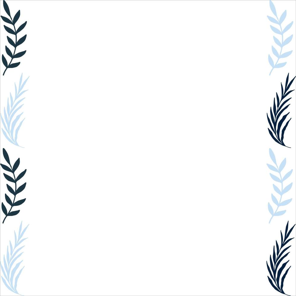 Leaves border design vector