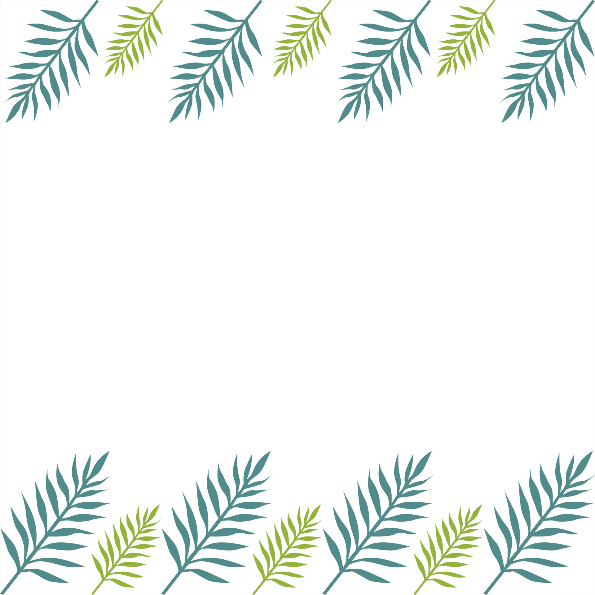 Leaves border design 18768669 Vector Art at Vecteezy