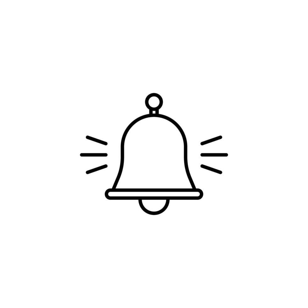 bell icon. outline icon vector