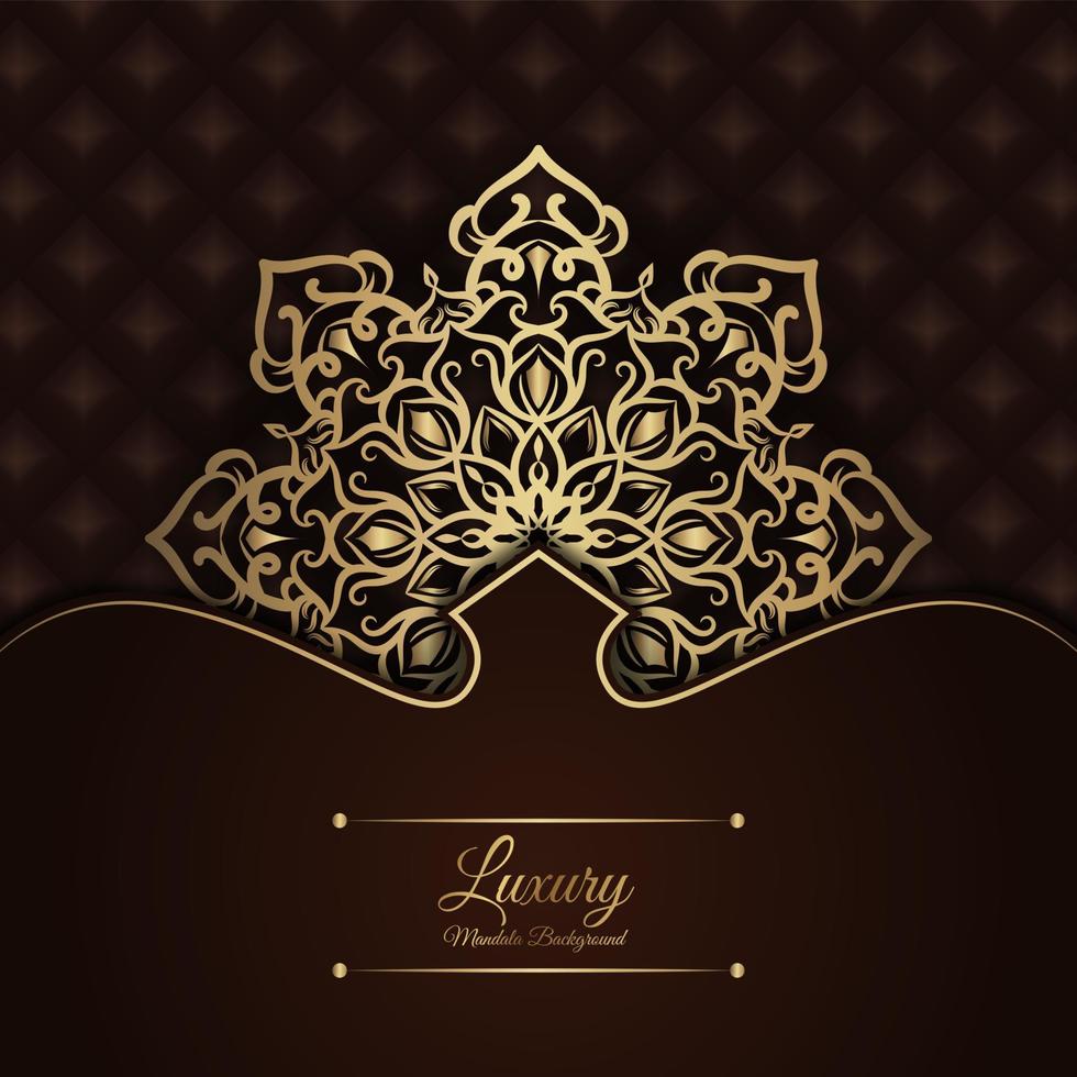 luxury background, with mandala ornament vector
