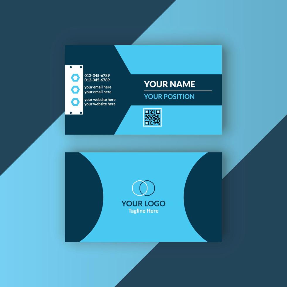 Creative and Clean Business Card Template vector