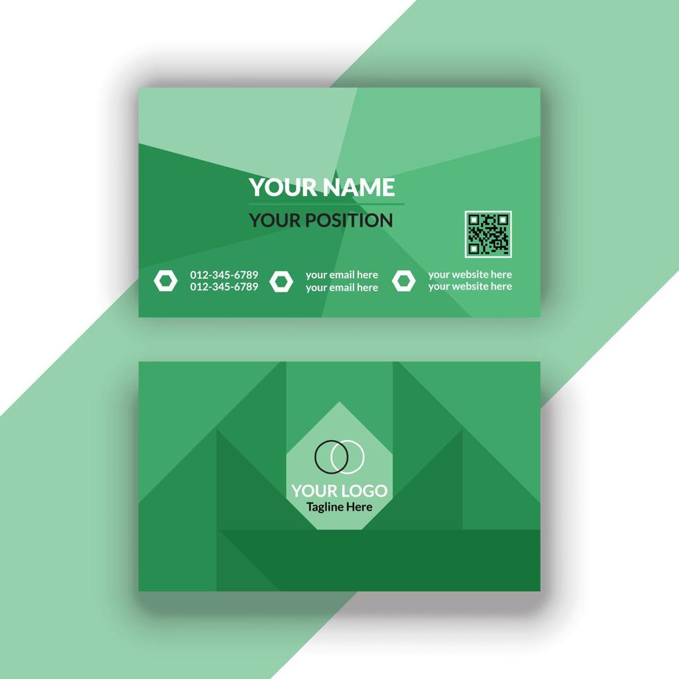 Creative and Clean Business Card Template vector