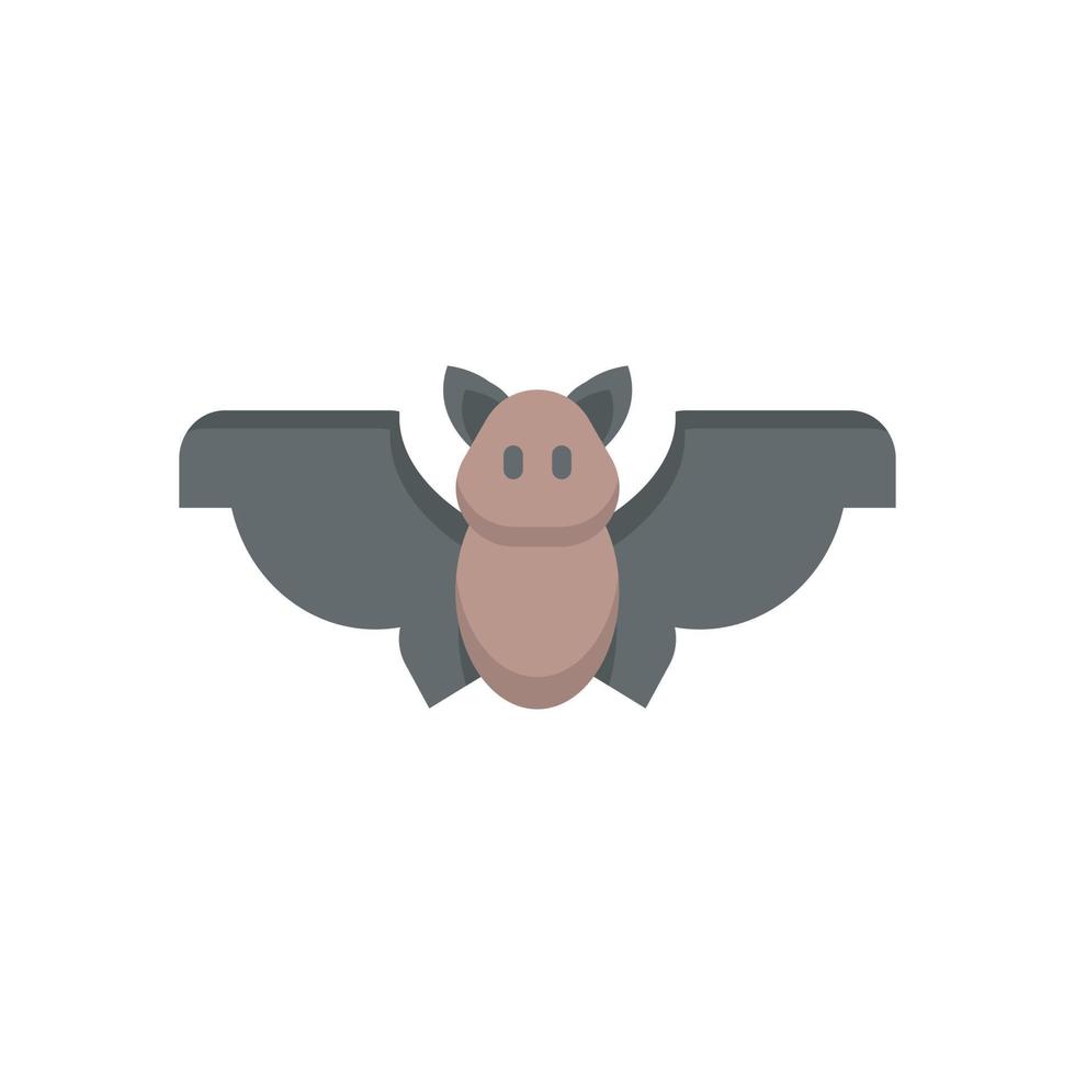 bat icon, flat icon vector illustration isolated on white background. for the theme of animals, mammals, nocturnal and others