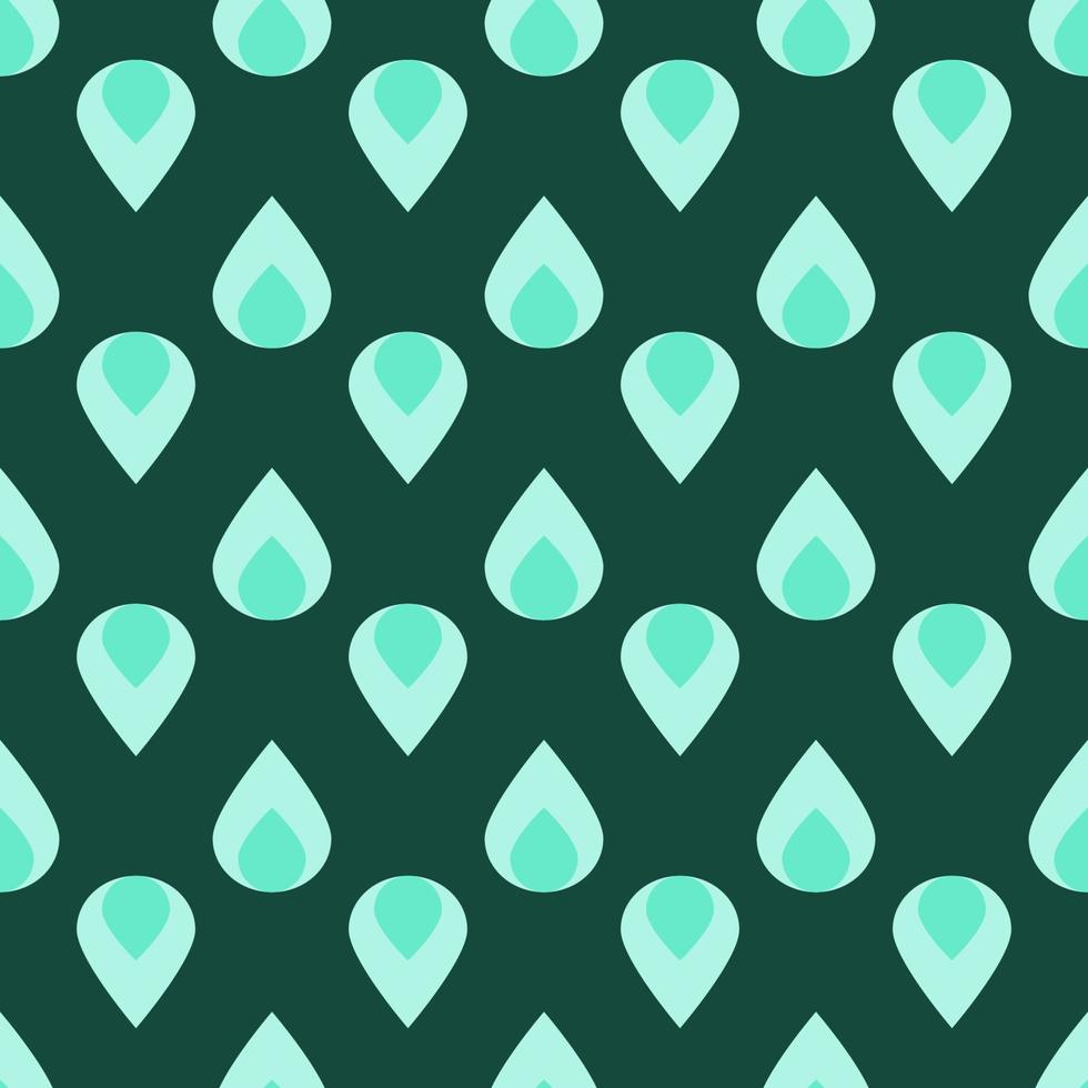 Vivid seamless repeating pattern of blue drops for wallpapers, textile, fabric and other surfaces vector