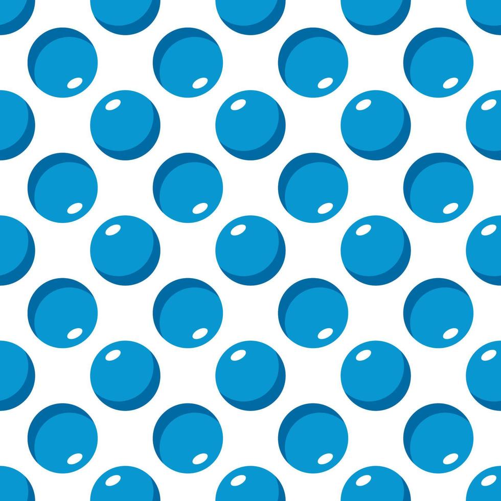 vívido patrón repetitivo de bolas de dibujos animados azules para papeles pintados, textiles, telas y otras superficies vector