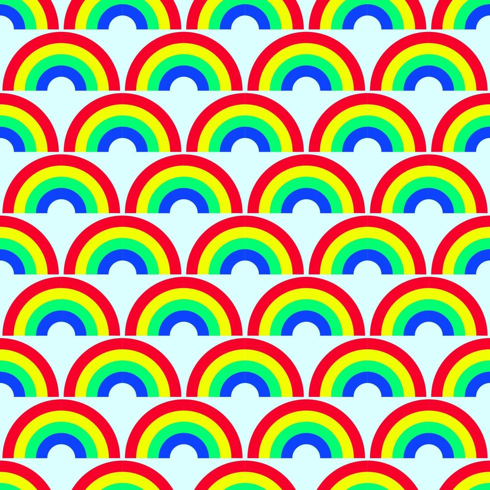 Vivid seamless repeating pattern of colorful rainbow for wallpapers, textile, fabric and other surfaces vector