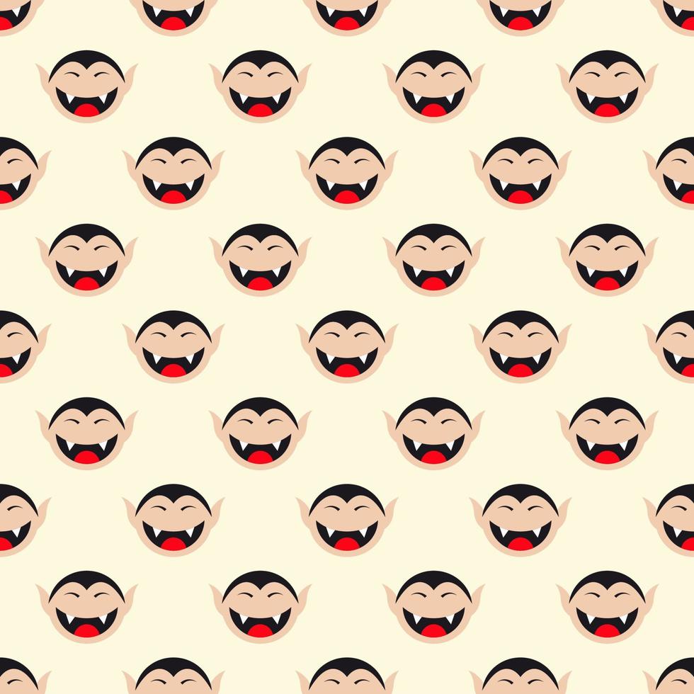 Colorful seamless pattern of vampire for fabric, textile, wrappers and other various surfaces vector