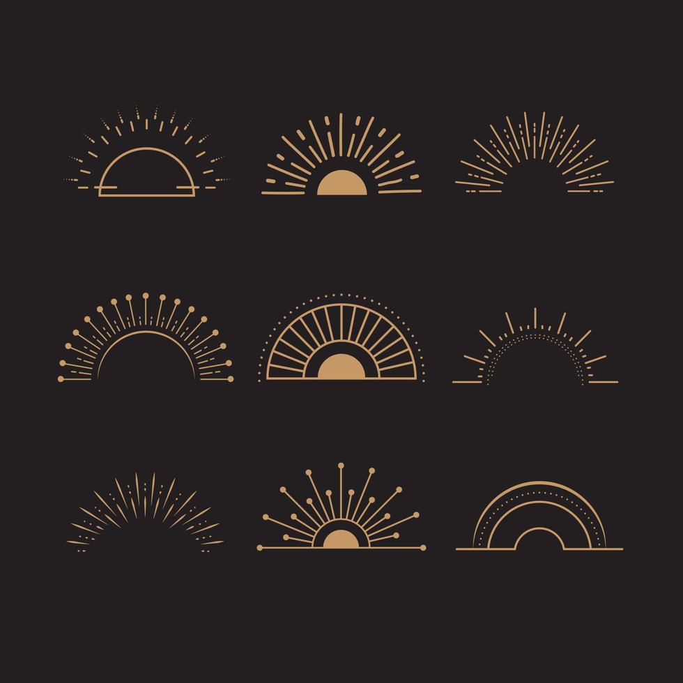 Celestial Magic Art Mystical and Esoteric Elements vector