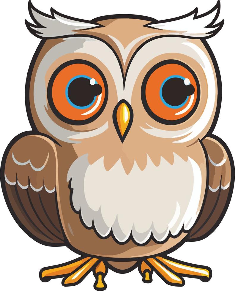 Owl Cartoon Vector