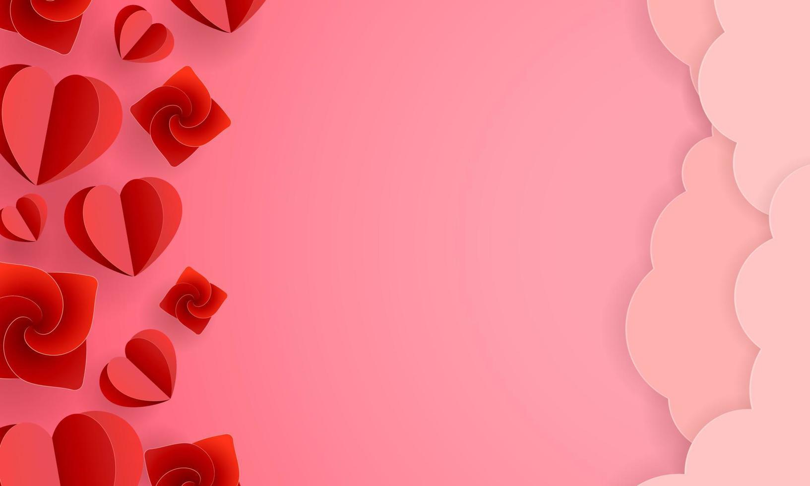 Happy valentines day greeting background vector