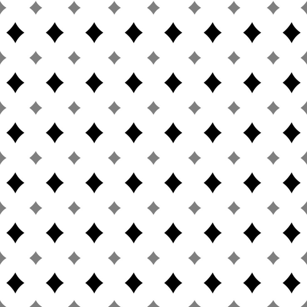 Simple geometric diamond pattern in black and grey on white color background. vector