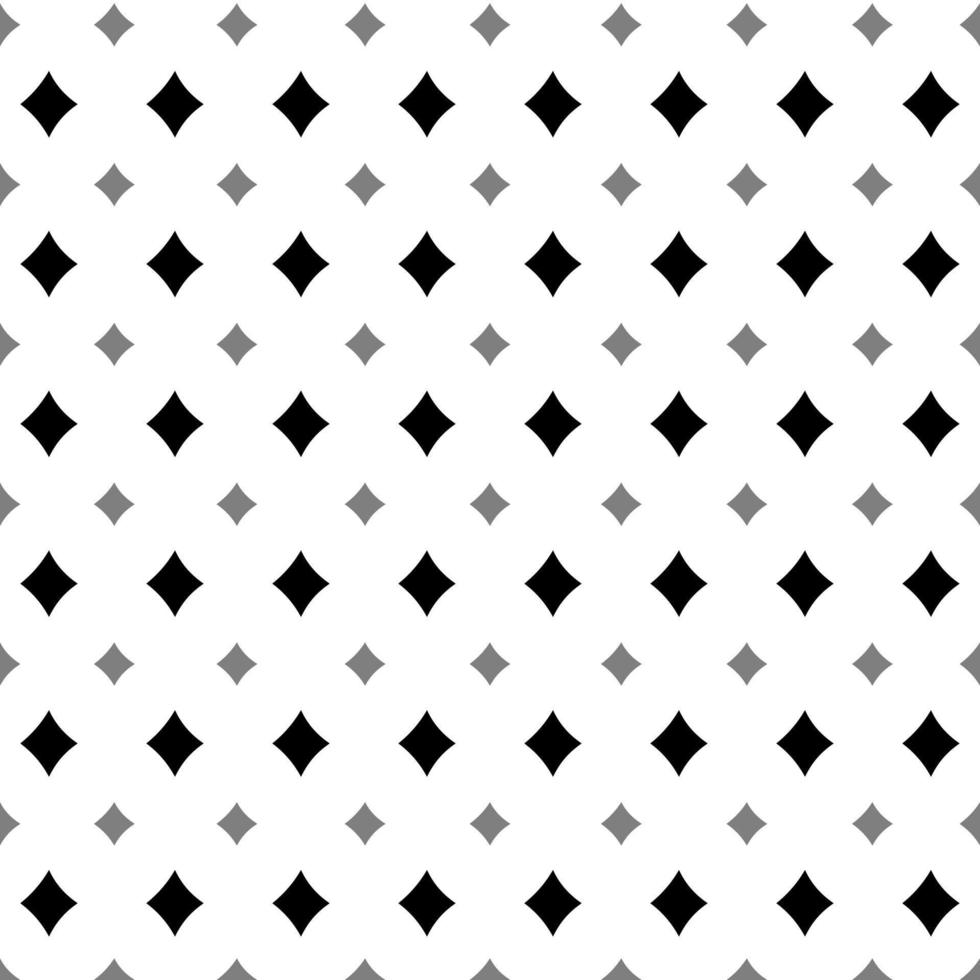 Simple geometric diamond pattern in black and grey on white color background. vector