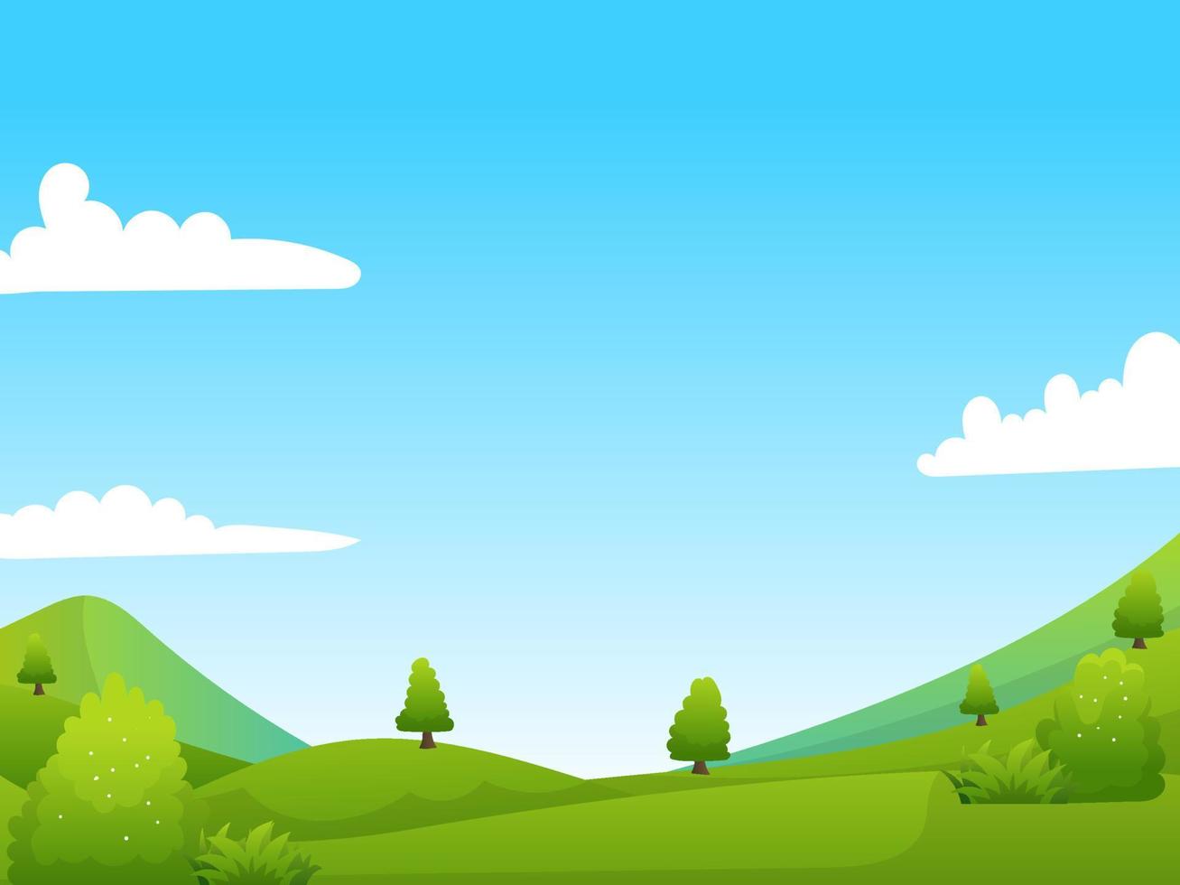 vector de paisaje natural adecuado para fondo o ilustración