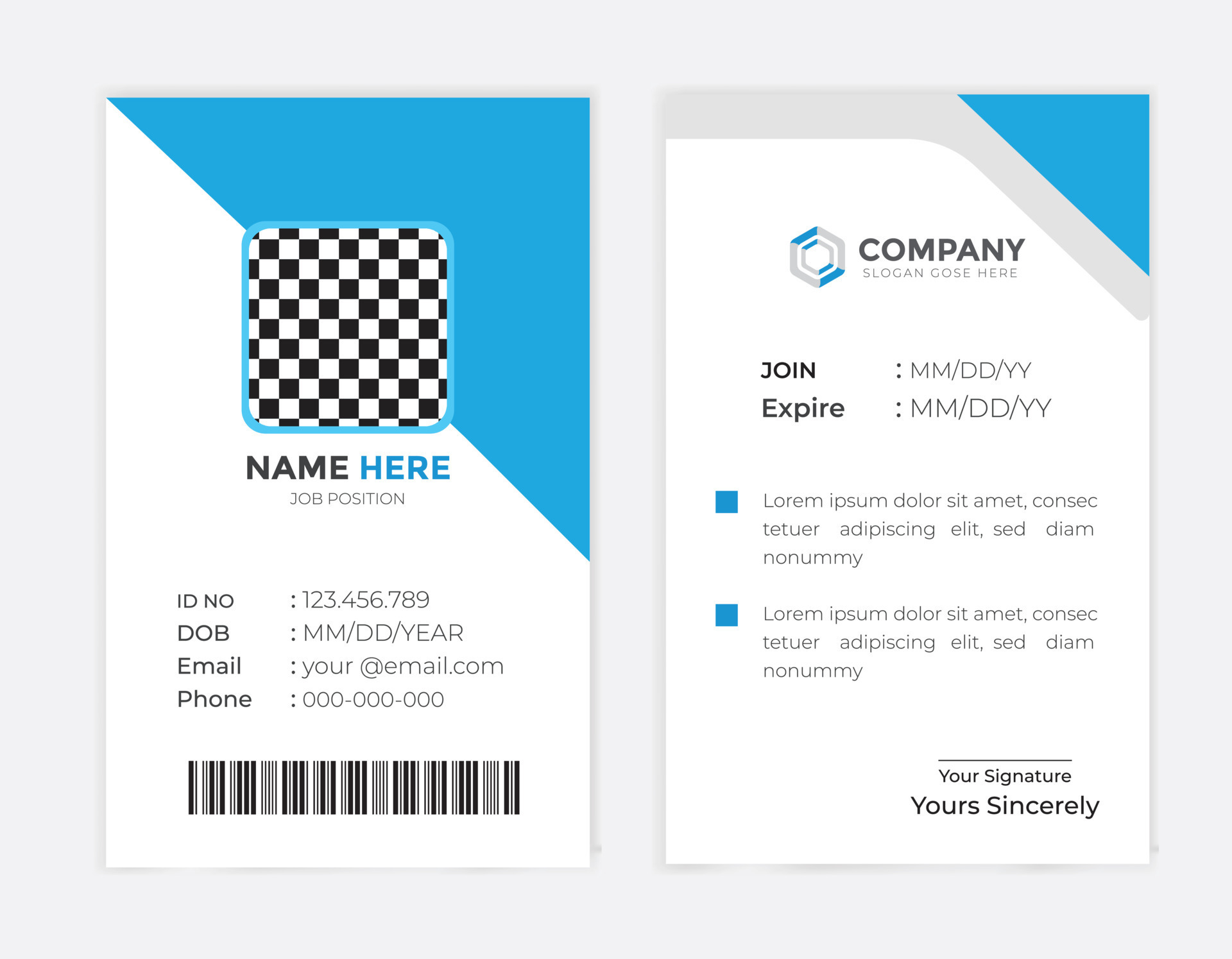 What Information Should Be On An Employee Id Card