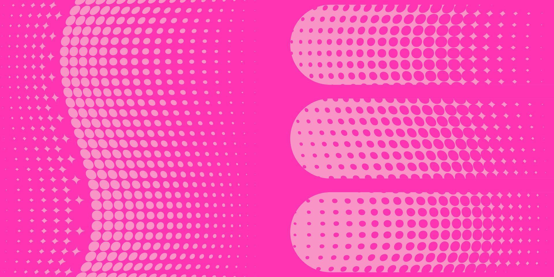 Abstract pink halftone background, flat design vector