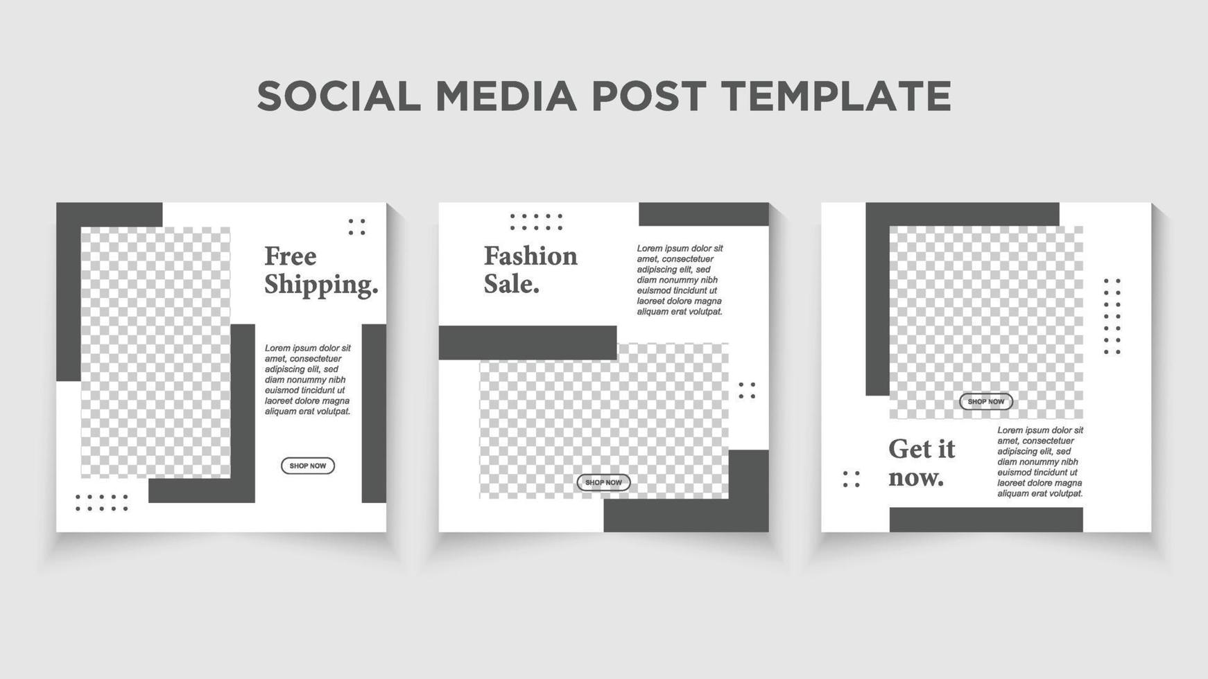 Modern social media post bundle vector. Suitable for Post, Sale Banner, Promotion Product, Business, Company Fashion Beauty, etc. vector
