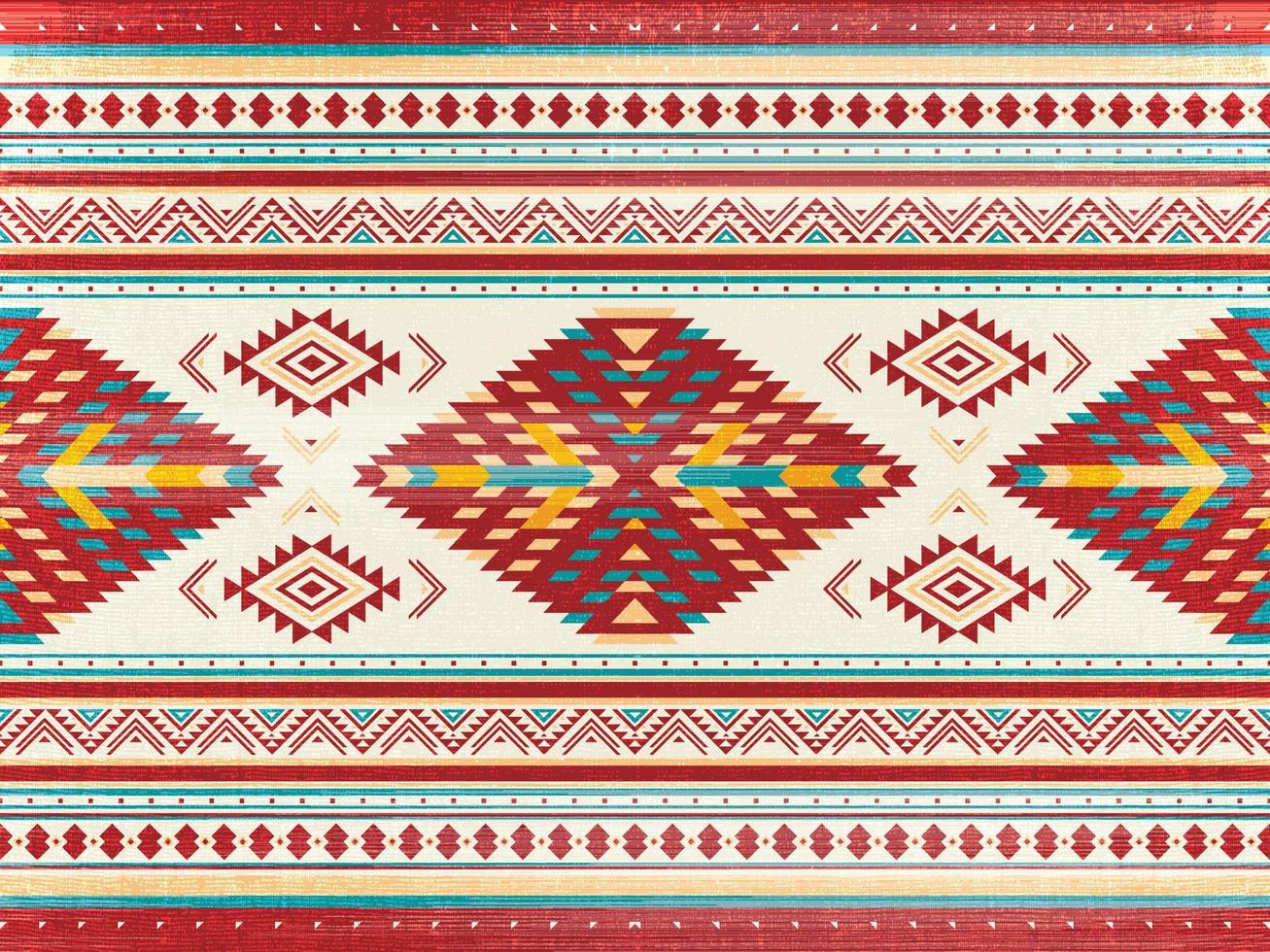 Native american pattern indian ornament pattern geometric ethnic textile texture tribal aztec pattern navajo mexican fabric seamless Vector decoration