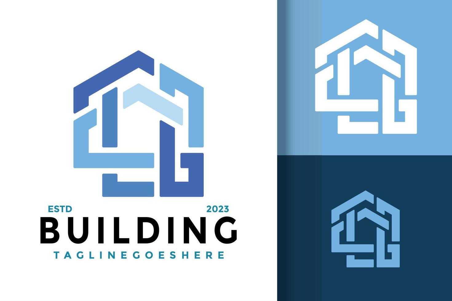 Abstract House Building Logo Logos Design Element Stock Vector Illustration Template