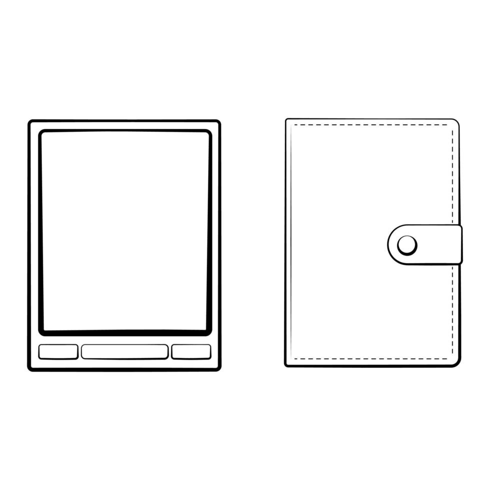 libro e-book en un estuche vector