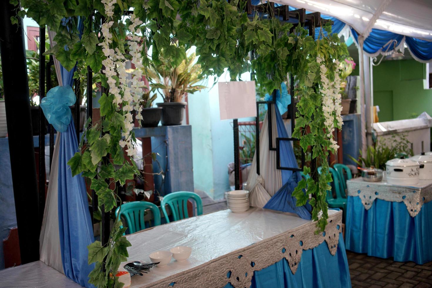 Foods Table in a Wedding Ceremony photo