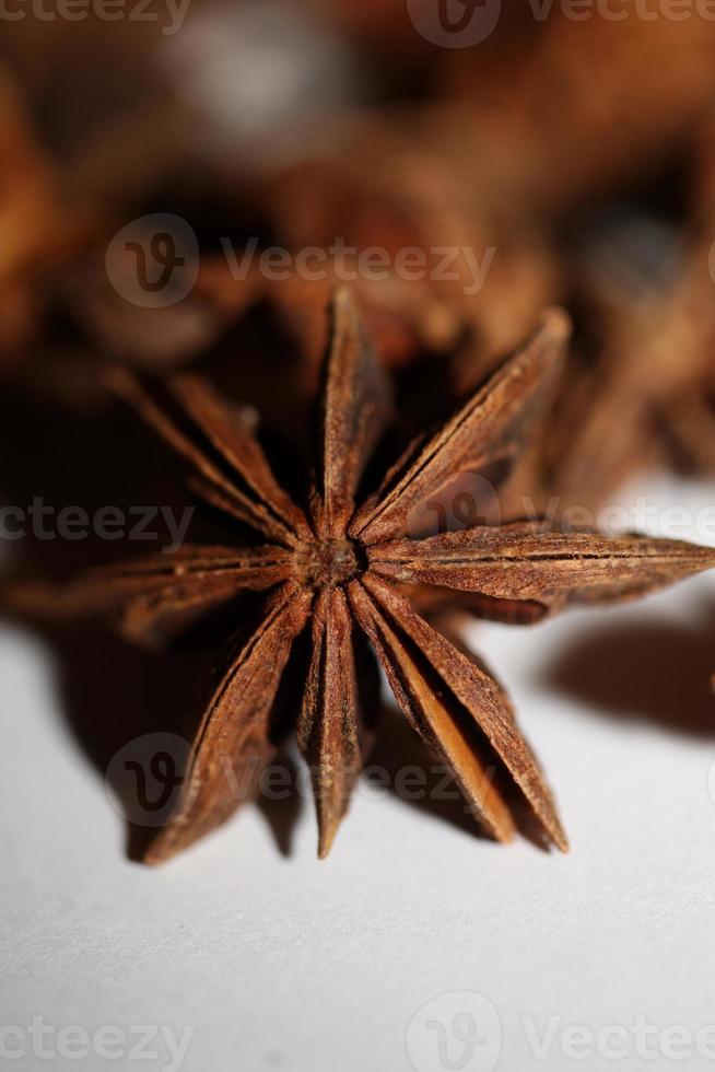 fruta marrón primer plano fondo botánico illicium verum familia schisandraceae anís estrellado con semillas impresión de gran tamaño de alta calidad foto