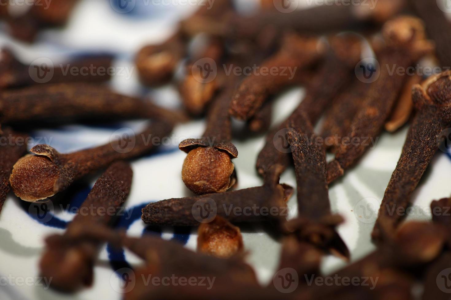 Aromatic flower fruits syzygium aromaticum family myrtaceae close up background botanical high quality big size prints photo