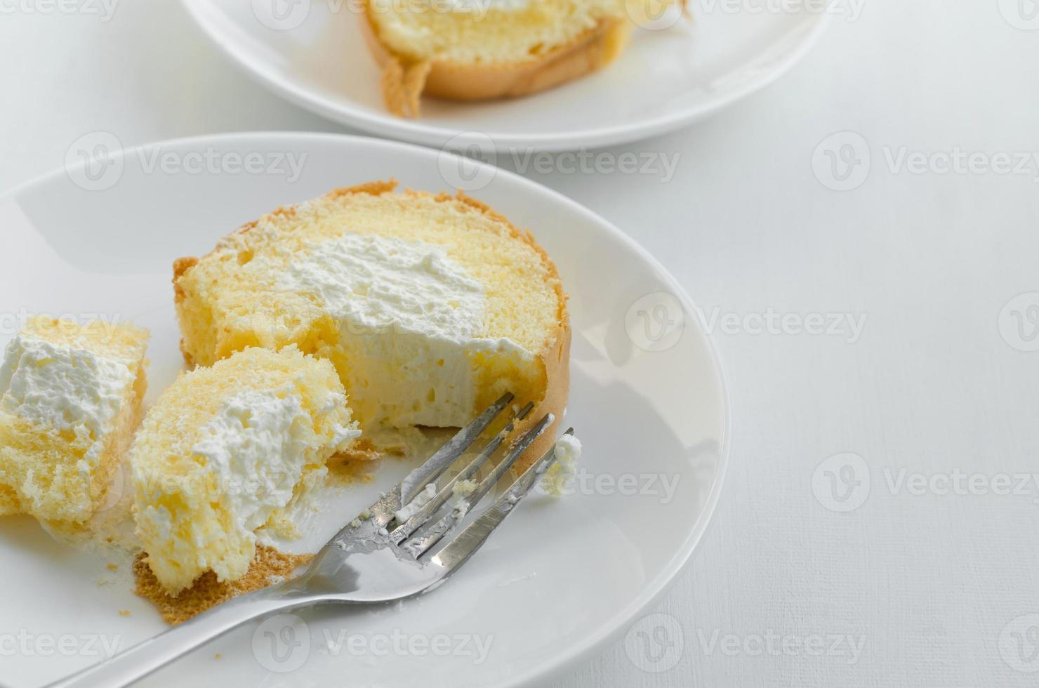 Vanilla Cream Roll Cake for Breaking Time photo