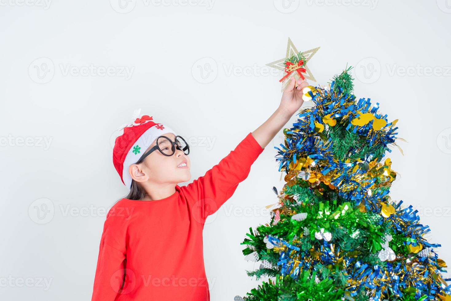 child girl cristmas photo