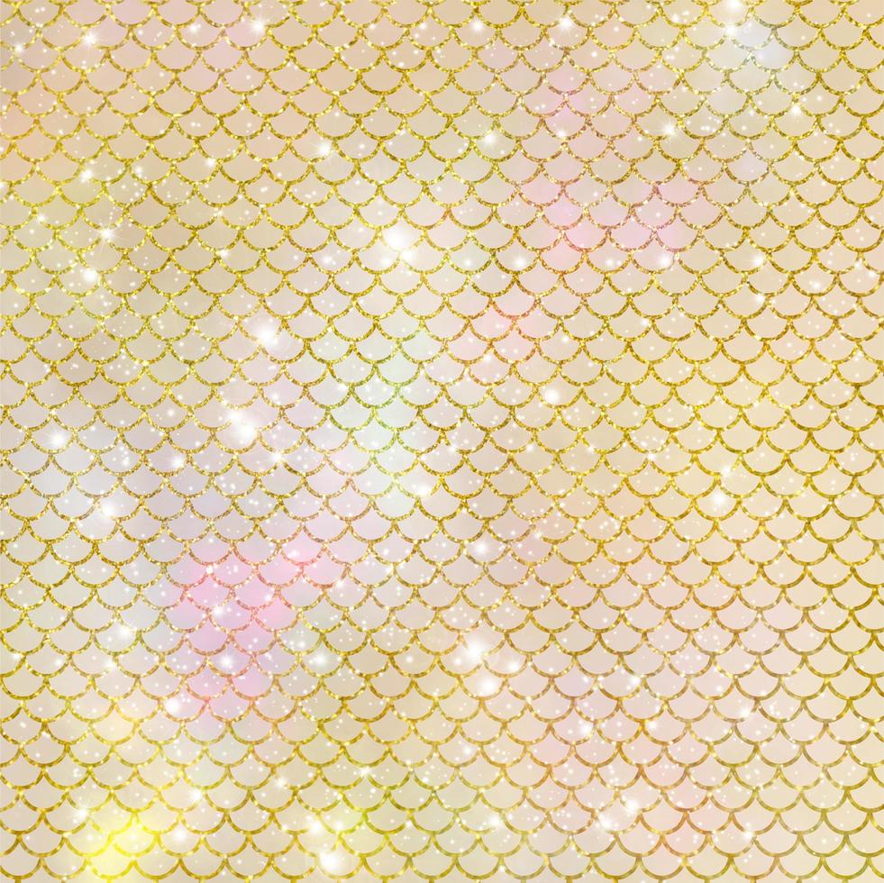 Mermaid scale pattern gold with sparkle gradient color background photo